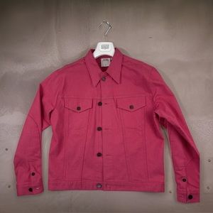 CALVIN KLEIN EST. 1978 by Raf Simons "PINK" Denim Trucker Jacket